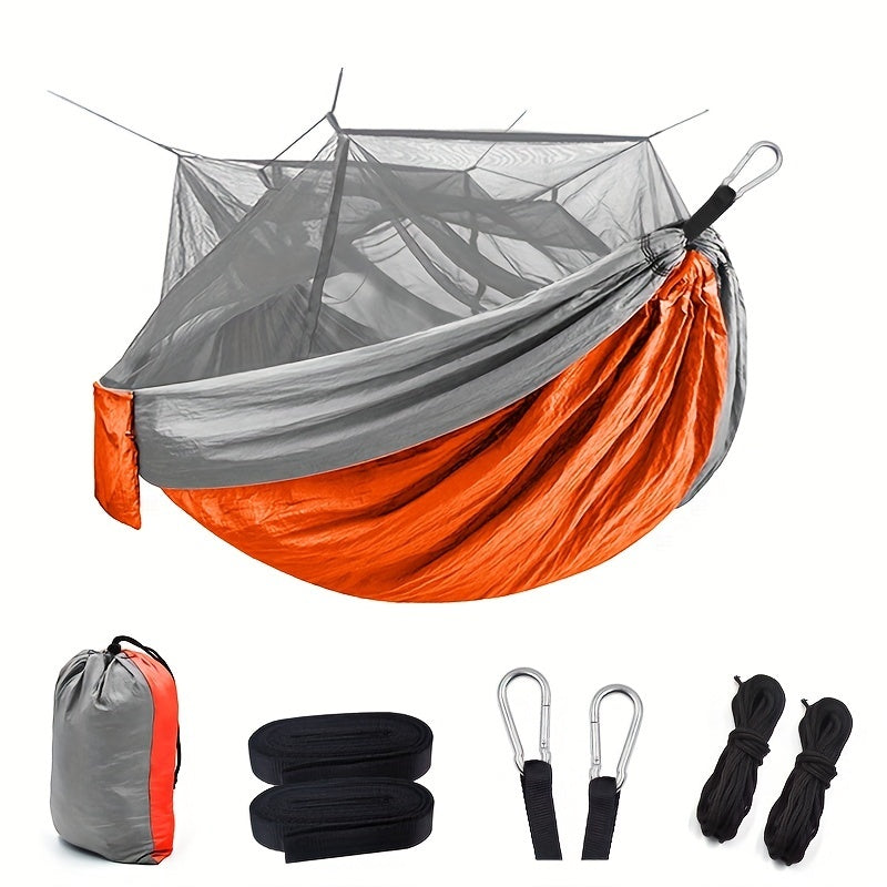 Camping Hammock Portable Double Hammock With Mosquito Net 2 Person Hammock Tent With 2tree Straps Best For Outdoor Hiking Travel